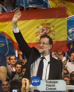 Mariano Rajoy cierra campaña en el Palacio de los Deportes