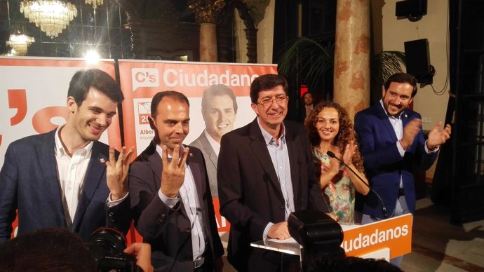 Presidente del grupo parlamentario de Ciudadanos (C's) en Andalucía, Juan Marín
