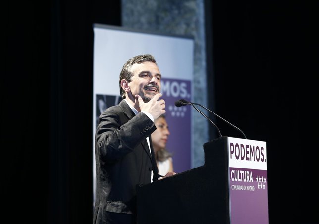 José Manuel López presenta el programa cultural de Podemos
