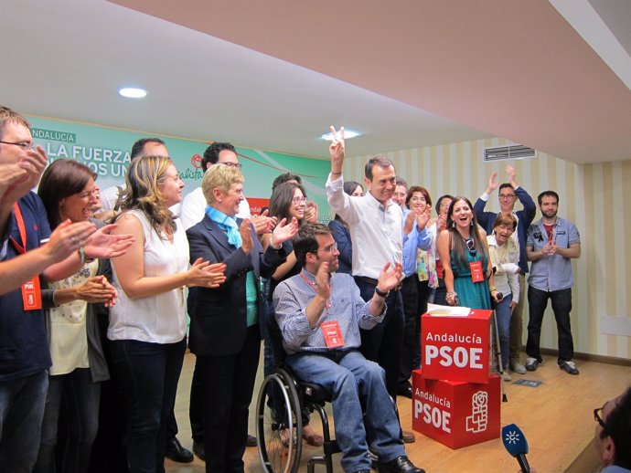 El candidato del PSOE a la Alcaldía de Almería, Juan Carlos Pérez Navas