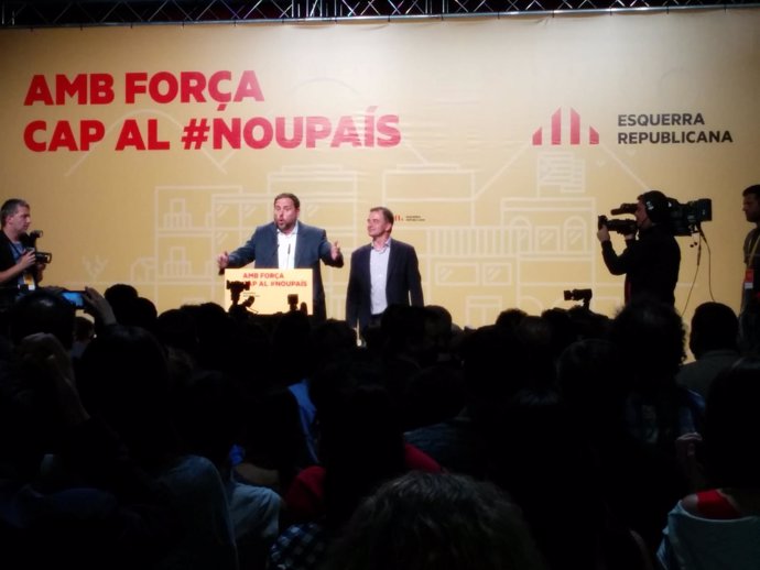 Oriol Junqueras valora los resultados electorales