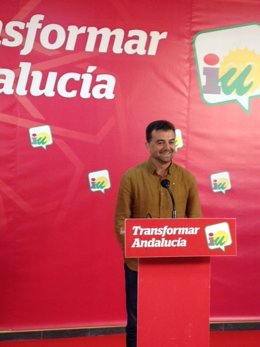  Rueda De Prensa En Sevilla, El Coordinador General De IULV-CA, Antonio Maíllo