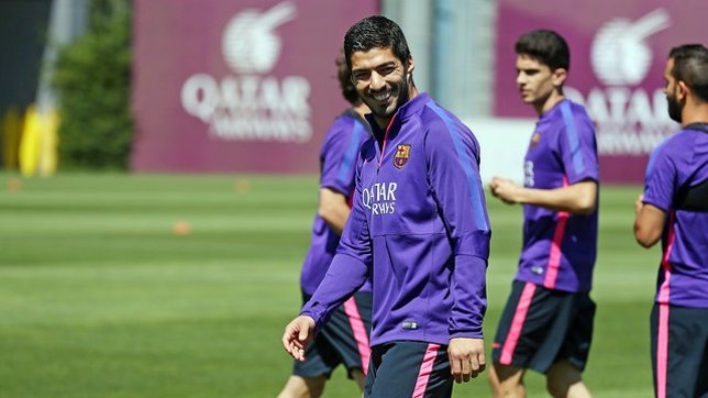 Luis Suárez Barcelona entrenamiento