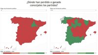 ¿Dónde han perdido o ganado los partidos en estas elecciones 2015?