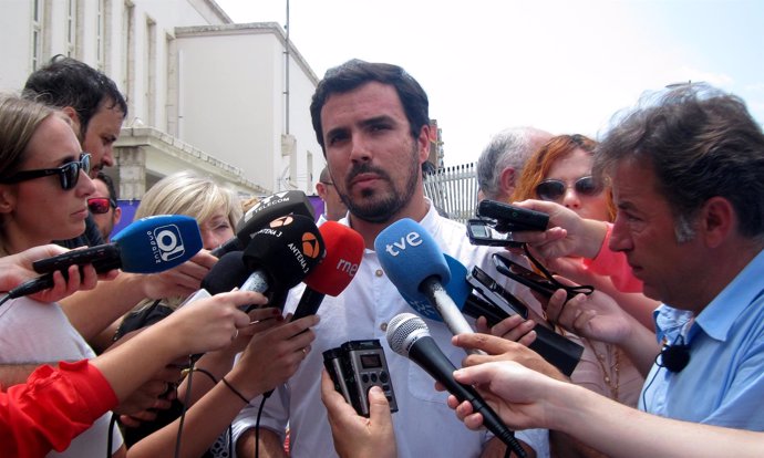 Alberto Garzón, IU, en Málaga