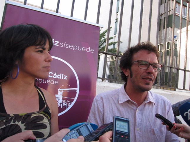 Teresa Rodríguez (Podemos) en el cierre de campaña de 'Por Cádiz sí se Puede'