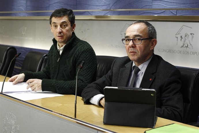 José Luis Centella y Joan Coscubiela.