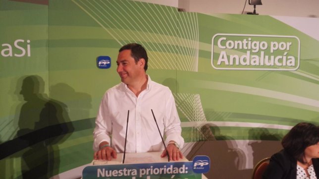 El presidente del PP-A, Juanma Moreno, este martes