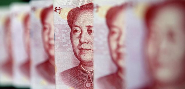 Yuan banknotes are seen in this illustrative photograph taken in Beijing