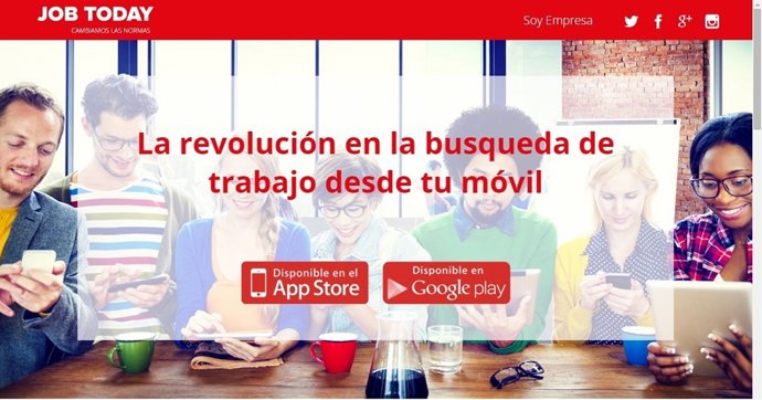 Portada del portal Job Today