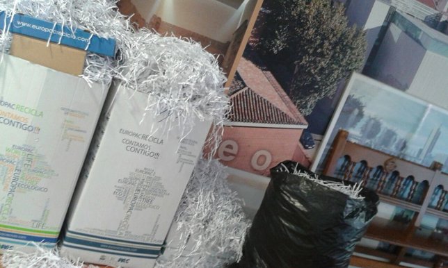 Imagen de papel destruido en San Benito 