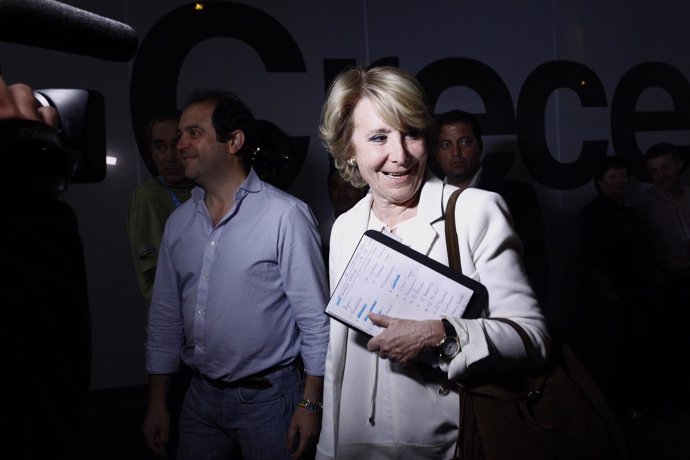 Esperanza Aguirre en la noche de las elecciones autonómicas y locales