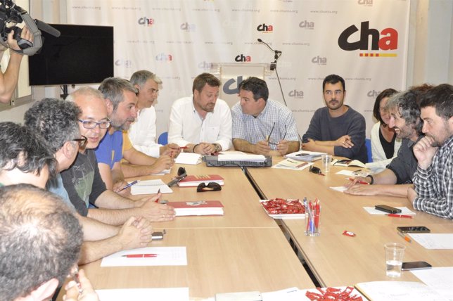 José Luis Soro ha presidido la reunión del Consello Nazional de CHA.