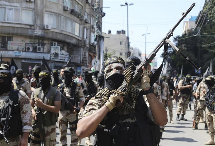 Militantes de la Yihad islámica palestina