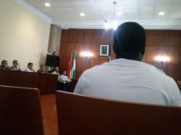 El acusado durante la lectura del veredicto