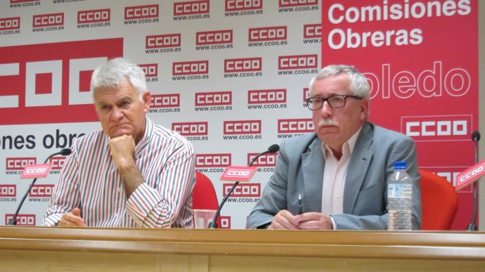 Toxo y gil en rueda de prensa