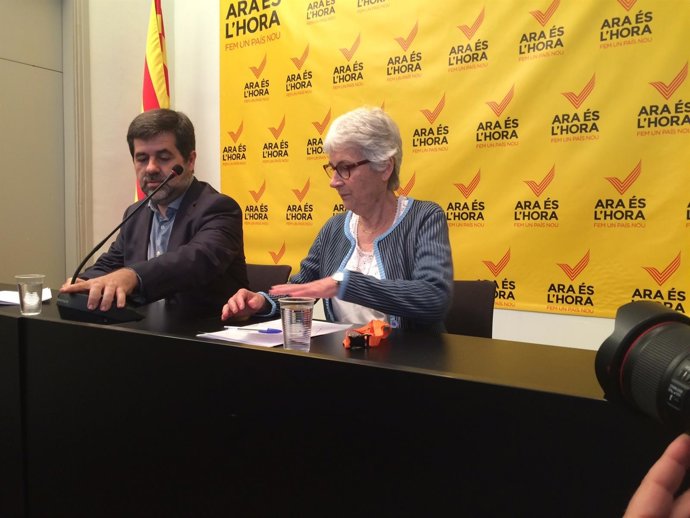 Jordi Sànchez (ANC) Muriel Casals (Òmnium Cultural)