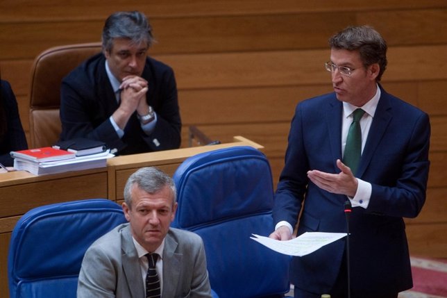 Feijóo en la sesión de control del 27 de mayo