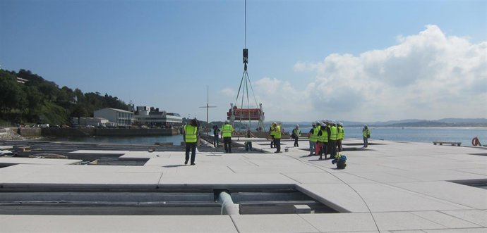 Obras de acondicionamiento de la explanada de Gamazo