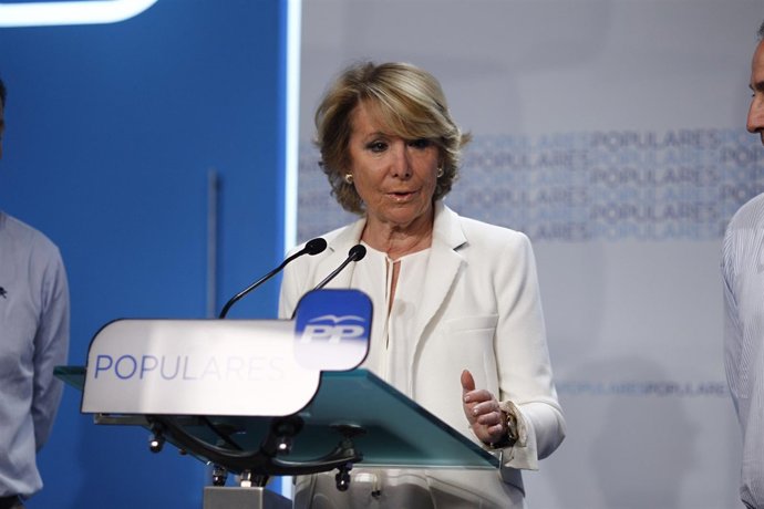 Esperanza Aguirre en la noche de las elecciones autonómicas y locales