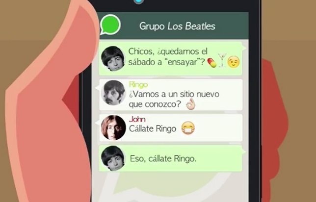 Grupo de Whatsapp de Los Beatles
