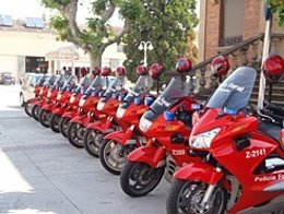 Motos de Policía Foral.