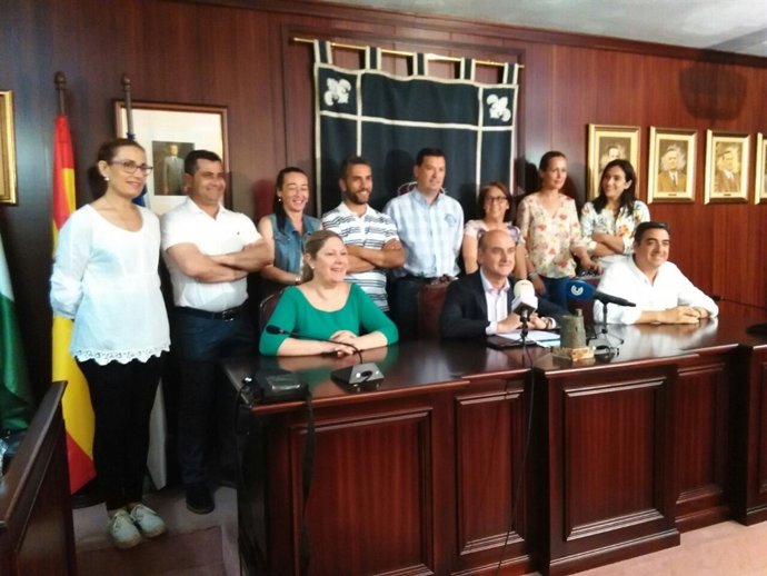 Rueda de prensa del equipo de gobierno del Ayto de Lepe. 
