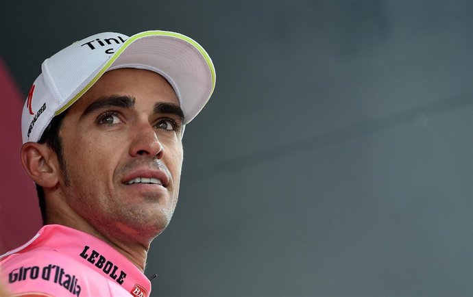 Alberto Contador en el Giro de Italia