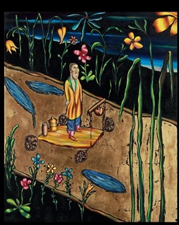 Una de las obras que se exponen en el CDAN