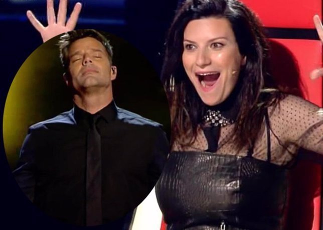 Laura Pausini enamorada trasero Ricky Martin 