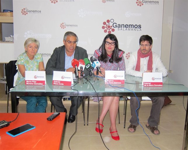 Los 4 integrantes de Ganemos en el Ayto de Salamanca