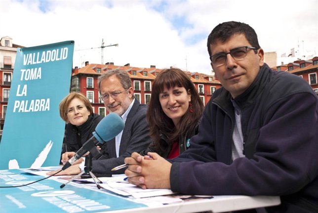 Los cuatro concejales electos de Valladolid Toma la Palabra