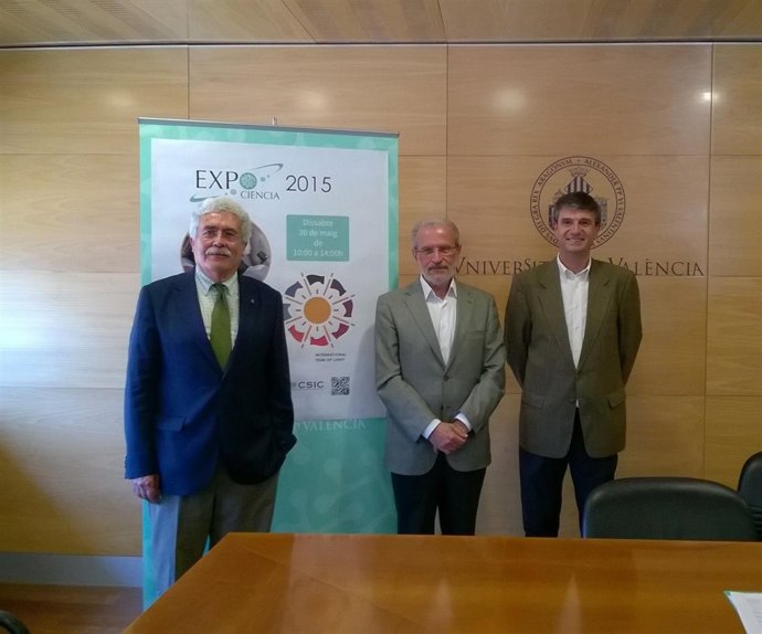 Tres de los organizadores de Expociència han presentado la feria en la UV