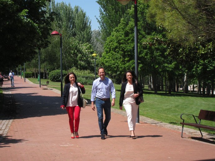 Luena, con Andreu y Arráiz