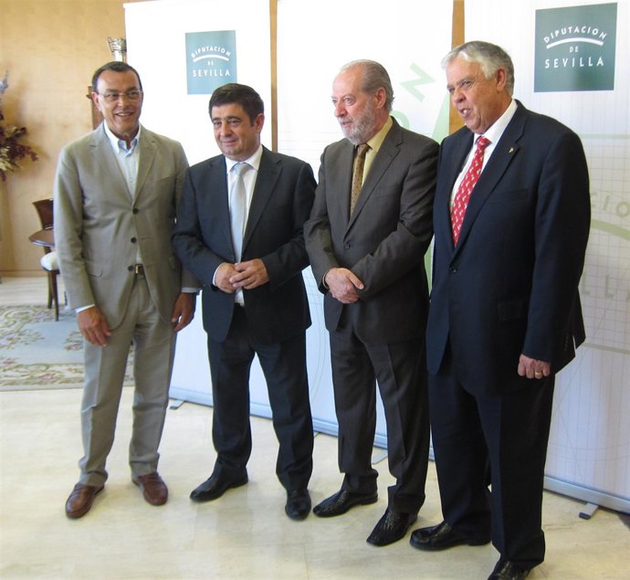 Ignacio Caraballo, Francisco Reyes, Fernando Rodríguez Villalobos y Ramón Ropero