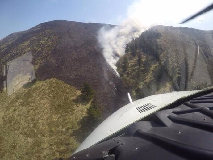 Incendios forestales en Cantabria.