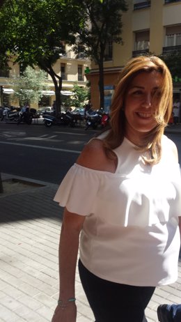 La presidenta en funciones de la Junta de Andalucía, Susana Díaz