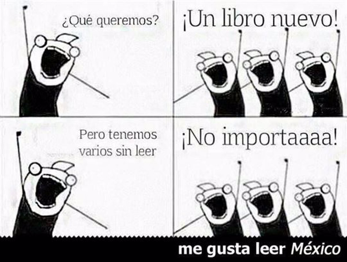 14 imágenes, memes y gifs para la Feria del Libro con los que te sentirás  identificado