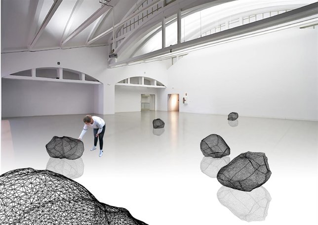 Fotomontaje de 'Menhir', proyecto de Coco Moya e Iván Cebrián.