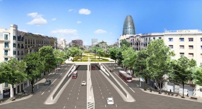 Proyecto de túneles viarios de la plaza Glòries (Barcelona)