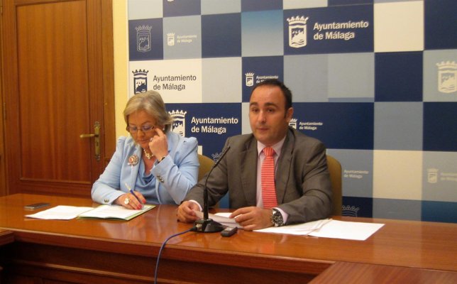 Teresa Porras y Mario Cortés, PP, Ayuntamiento de Málaga