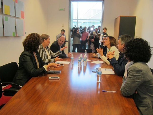 Reunión de Geroa Bai y PSN.