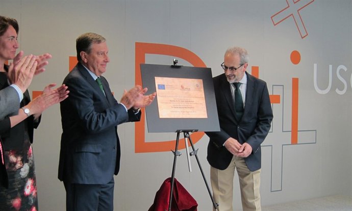 Mateos en la inauguración del edificio I+D+i