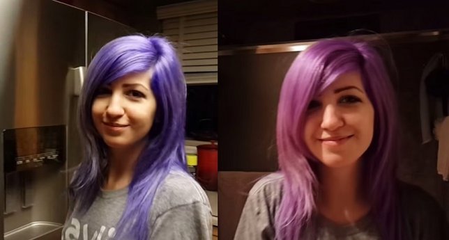 De Qué Color Es El Pelo De La Chica Rosa Azul Violeta O