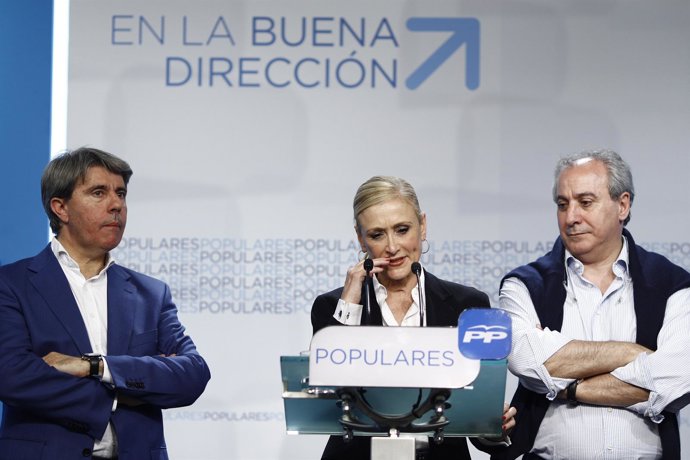 Cristina Cifuentes en la noche de las elecciones autonómicas y locales