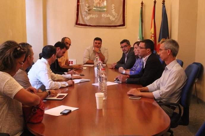 Reunión de Gutiérrez Limones y demás alcaldes de la zona.