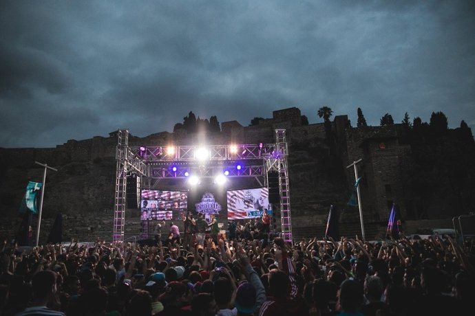 Celebración de un encuentro de 'hip hop' en Málaga