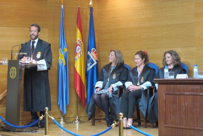 Ignacio Cuesta Areces, en su discurso