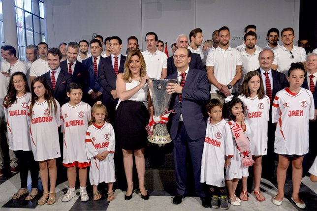 Susana Díaz recibe al Sevilla FC