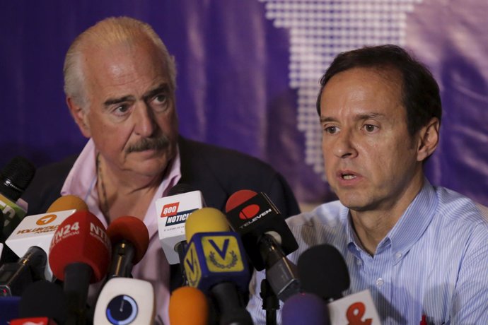 Los ex presidentes Andrés Pastrana (Colombia) y Jorge Quiroga (Bolivia)